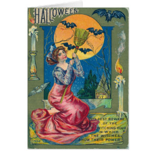 Carte postale Halloween vintage