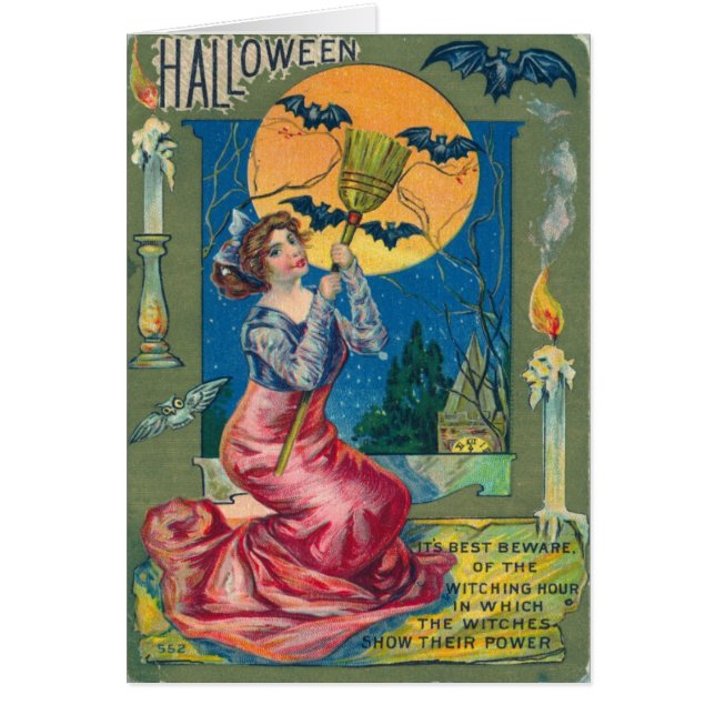 Carte postale Halloween vintage (Devant)