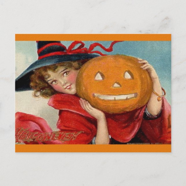 Carte postale Halloween vintage (Devant)