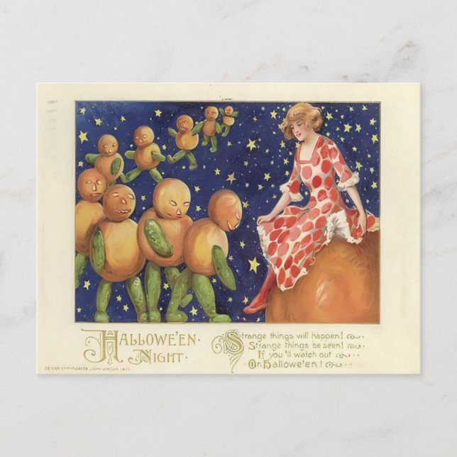 Carte Postale Halloween vintage (Devant)
