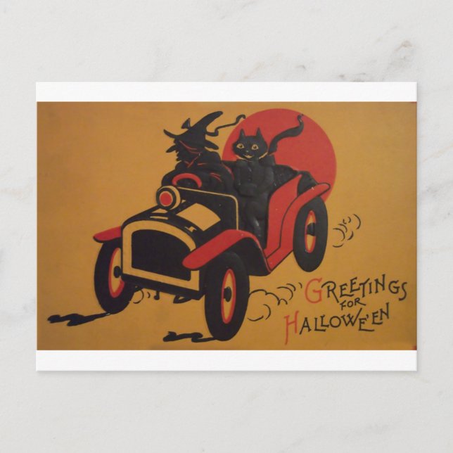 Carte Postale Halloween vintage (Devant)