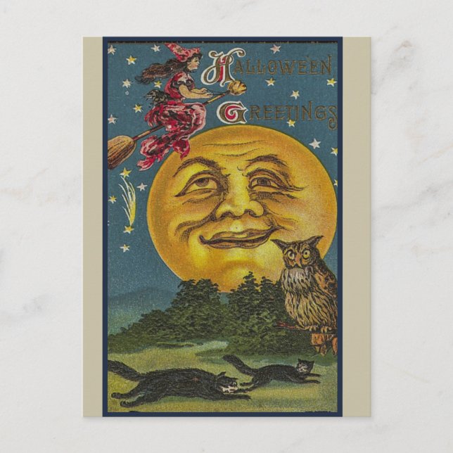 Carte Postale Halloween vintage (Devant)