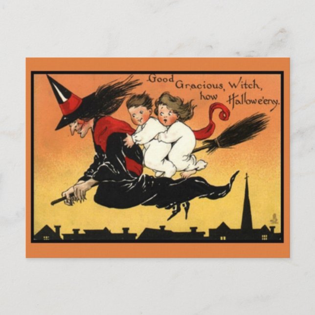Carte postale Halloween vintage (Devant)