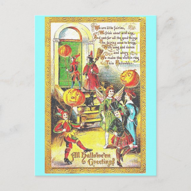 Carte Postale Halloween vintage (Devant)