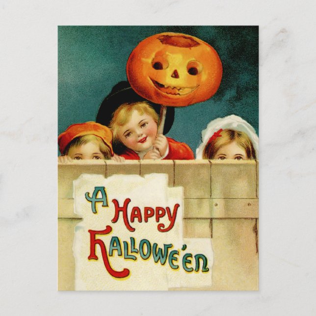 Carte postale Halloween vintage (Devant)