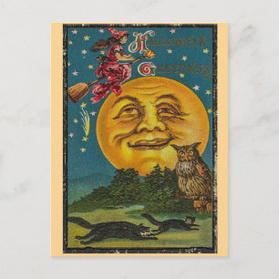 Carte Postale Halloween vintage