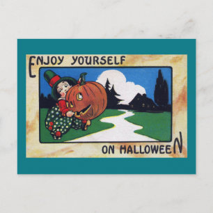Carte Postale Halloween vintage Halloween Jack O'Lantern