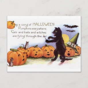 Carte Postale Halloween vintage KRW