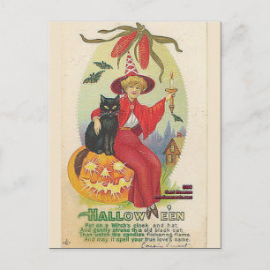 Carte Postale Halloween Vintage KRW