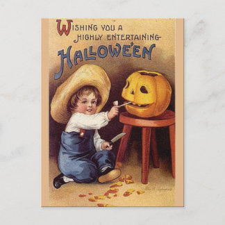 Carte Postale Halloween Vintage KRW