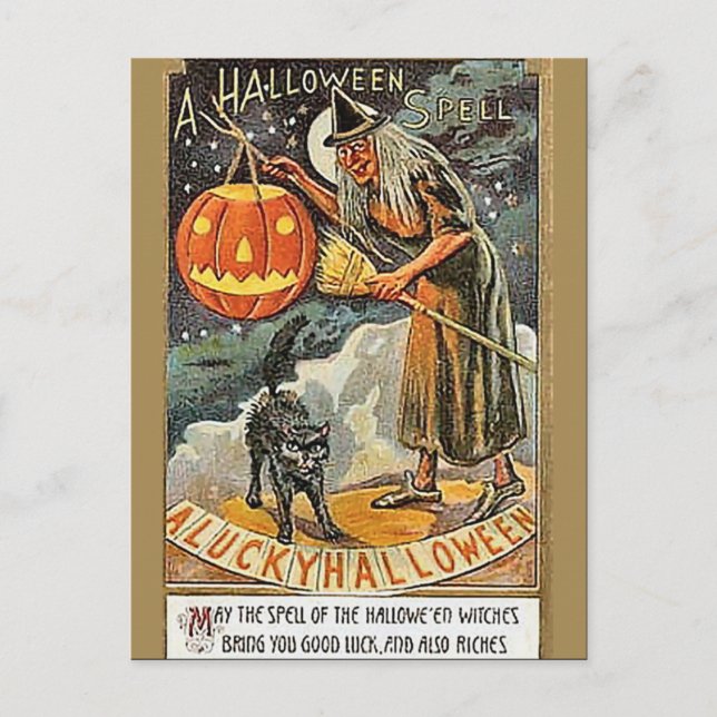 Carte Postale Halloween Vintage KRW (Devant)