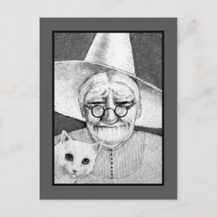 Carte postale Halloween Witch