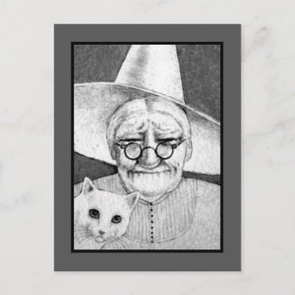 Carte postale Halloween Witch