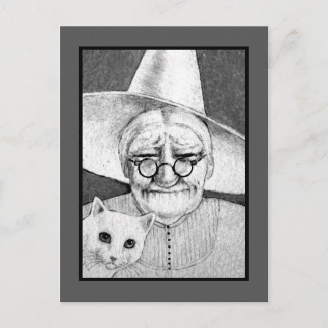 Carte postale Halloween Witch (Devant)