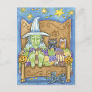 Carte postale Halloween Witch