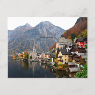 Carte Postale Hallstatt, Autriche paysage d'automne