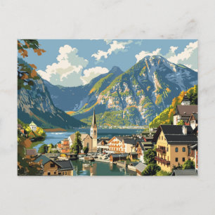Carte Postale Hallstatt, Autriche Vintage voyage