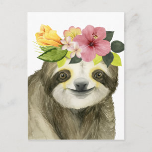 Carte Postale Halo tropical   Sweet Sloth