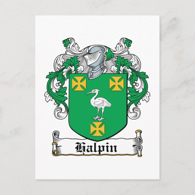 Carte Postale Halpin Family Crest (Devant)