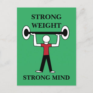 Carte Postale Haltérophilie Culturisme Athlète de fitness