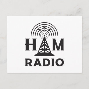 Carte Postale HAM Radio Amateur Opérateur Antenne Code Idée cade