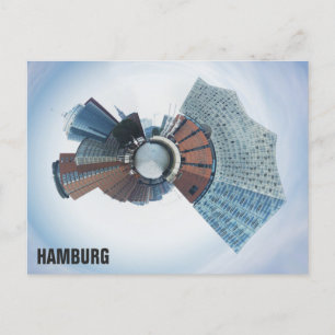 Carte Postale Hambourg Allemagne City Skyline Panorama Voyage Ph