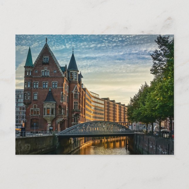 Carte Postale Hambourg, Allemagne, City View (Devant)