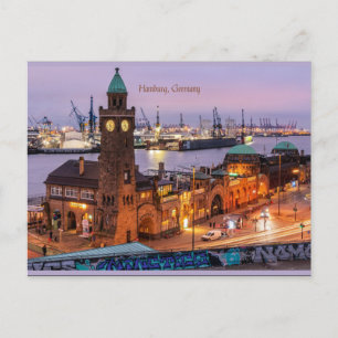 Carte Postale Hambourg Allemagne, photo du paysage urbain