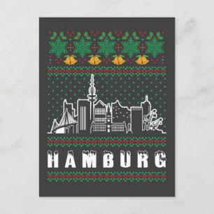 Carte Postale Hambourg Allemagne Vilain Noël