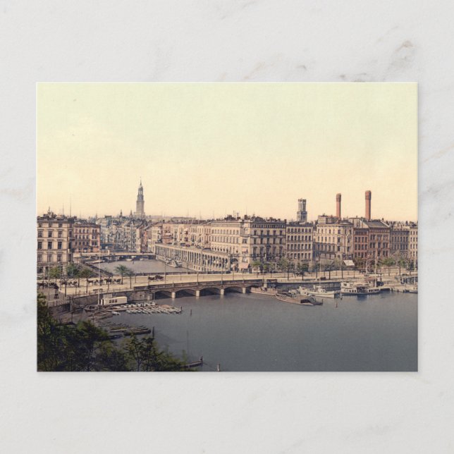 Carte postale Hambourg Alsterarkaden Deutschland A (Devant)