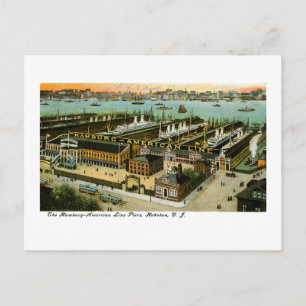 Carte Postale Hambourg-American Line, Hoboken, New Jersey