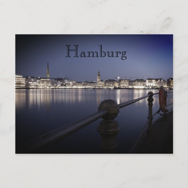 Carte Postale Hambourg Binnenalster Postkarte (Devant)