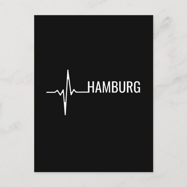 Carte Postale Hambourg City Heartbeat (Devant)
