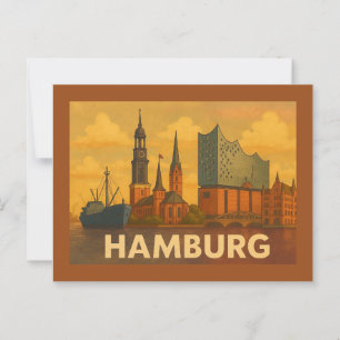 Carte Postale Hamburg Allemagne Art de Ville