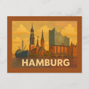 Carte Postale Hamburg Allemagne Art de Ville