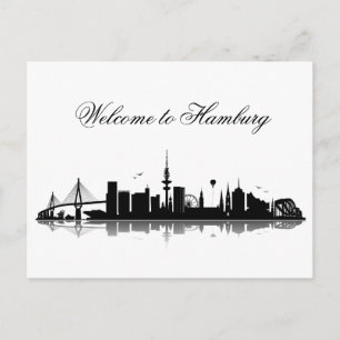Carte Postale HAMBURG Skyline - Postkarte / Grußkarte