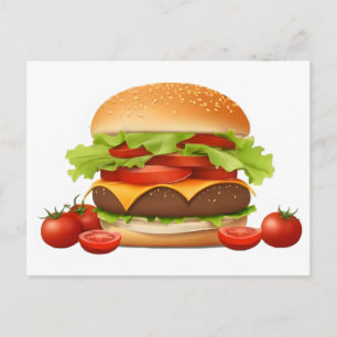 Carte Postale Hamburger
