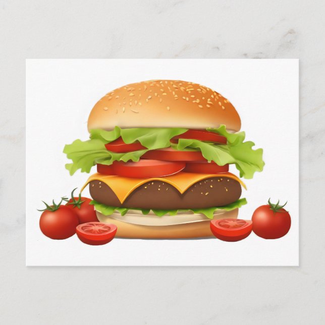 Carte Postale Hamburger (Devant)