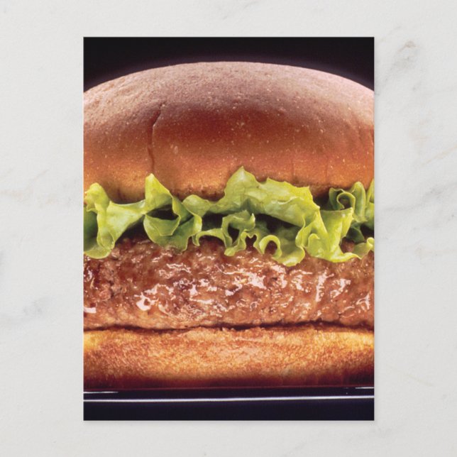 Carte Postale Hamburger juteux (Devant)