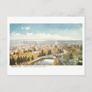 Carte Postale Hamilton vintage, Ontario, Vue de la montagne