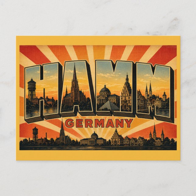 Carte Postale Hamm Allemagne Pauluskirche (Devant)