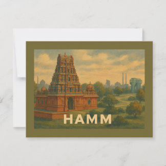 Carte Postale Hamm Allemagne Ville Art