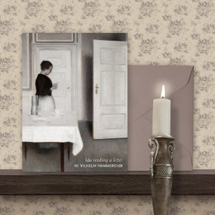 Carte Postale Hammershøi Ida lit une lettre CC0698 Postcard