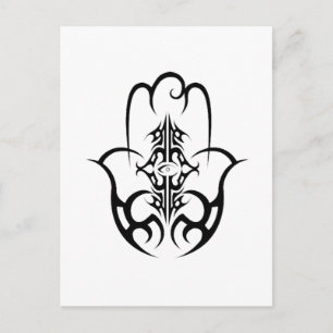 Carte Postale HAMSA - noir et blanc