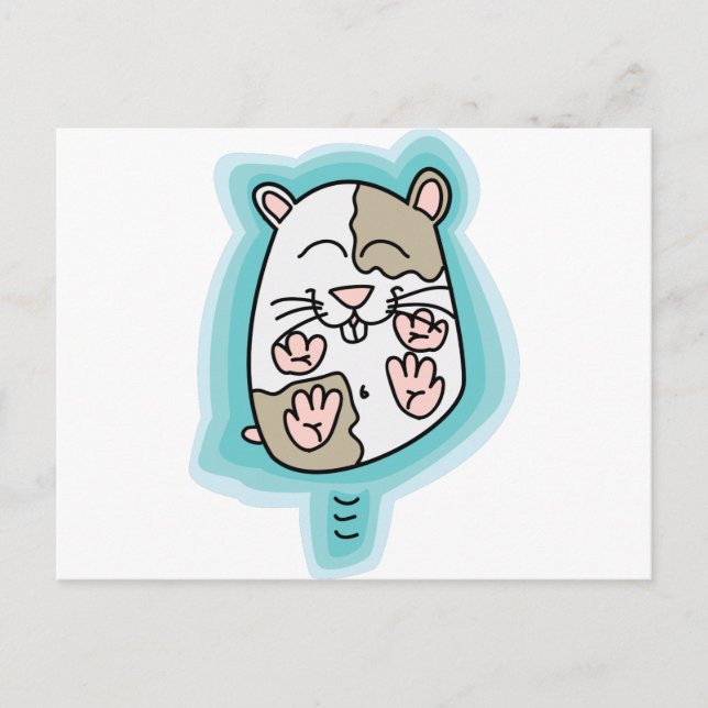Carte Postale Hamster rebond (Devant)