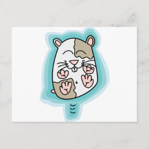 Carte Postale Hamster rebondissant