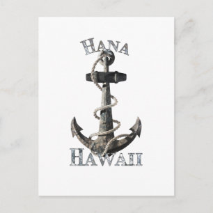 Carte Postale Hana Hawaii Vacation Ancre nautique Voile