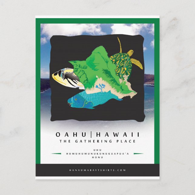 Carte Postale Hanauma Bay Hawaii (Devant)