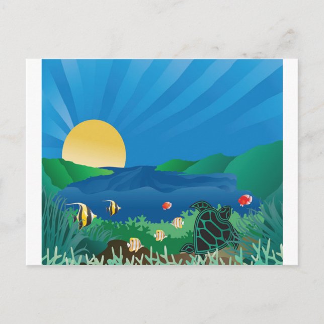 Carte Postale Hanauma Bay Hawaii (Devant)