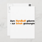 Carte Postale Handball (Devant / Derrière)